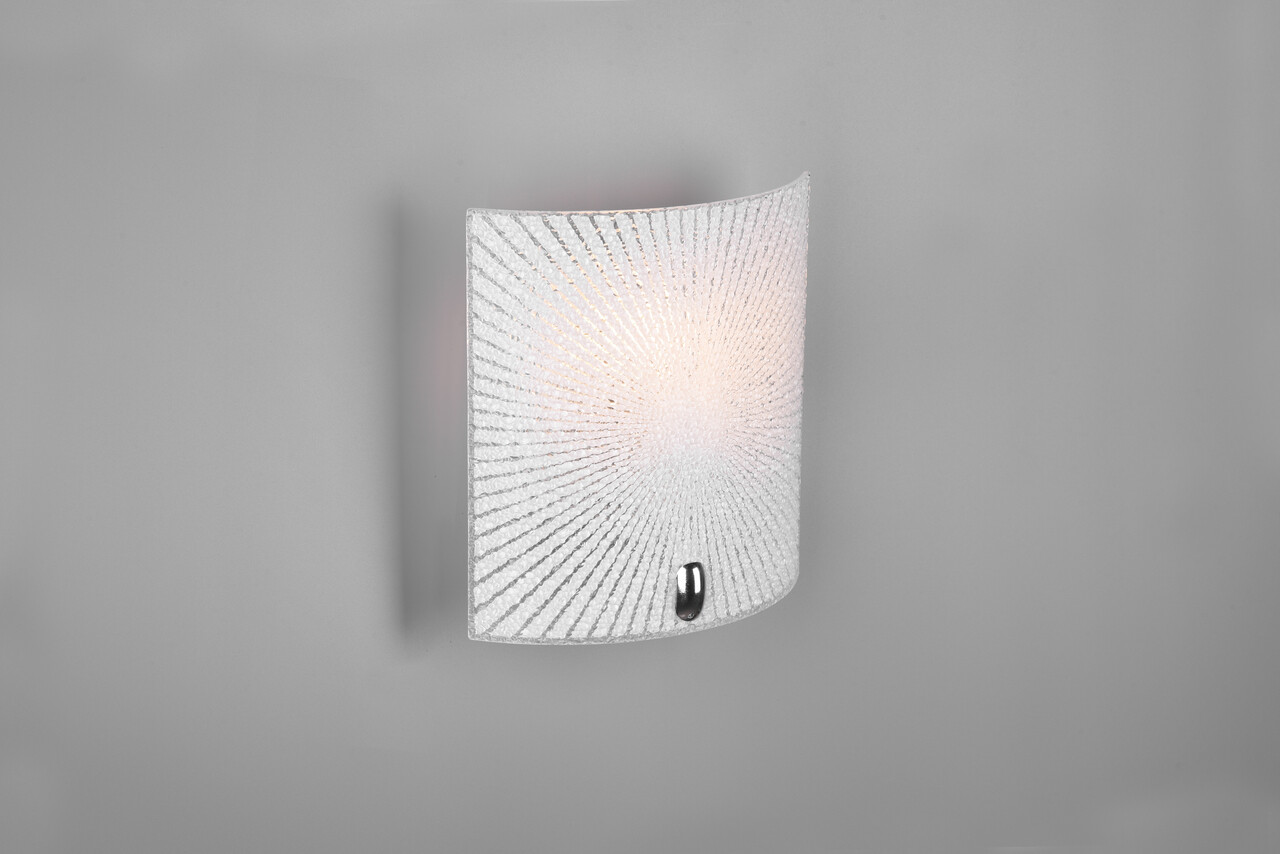 Aplica de perete Elisa, TRIO, 20x22 cm, 40W, 1x E27, metal, alb/argintiu - imagine 5